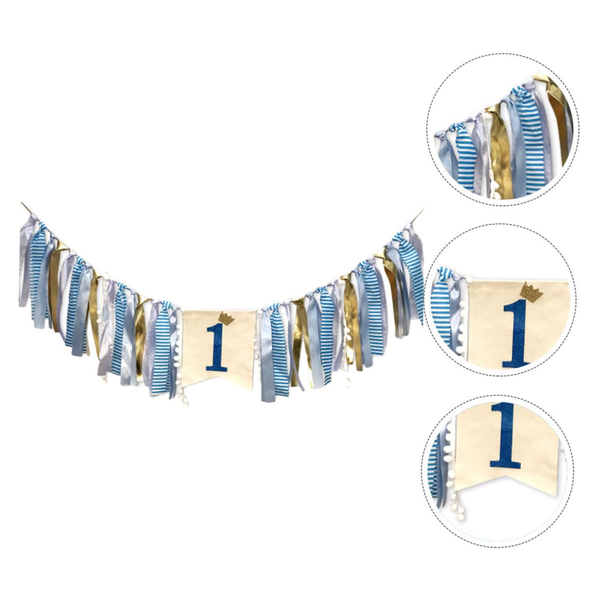 Alipis 3piezas Banderín De Cumpleaños Rayas Para Decoración De Fiesta Guirnalda Colgante Para Celebraciones De Adultos De Fotografía y Cumpleaños Temáticos