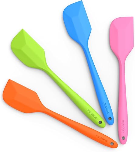 Espátulas de silicona, silicona de grado alimenticio, raspador de goma de 8.5 pulgadas con resistente al calor, diseñado para cocinar, hornear,