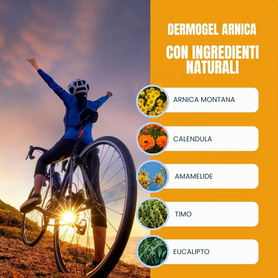 QKnatur Gel Crema all’Arnica Montana 300 ml – Effetto Freddo Intenso per Sollievo Muscolare e Articolare – Alta Concentrazione di Arnica, Calendula e Hamamelis