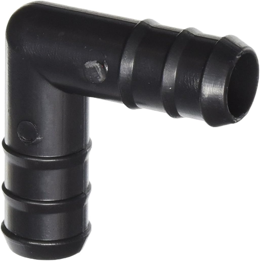 Hydrofarm AAEL50 Active Aqua (10 Pack), 1/2 Elbow Connector, 1/2-Inch, Black