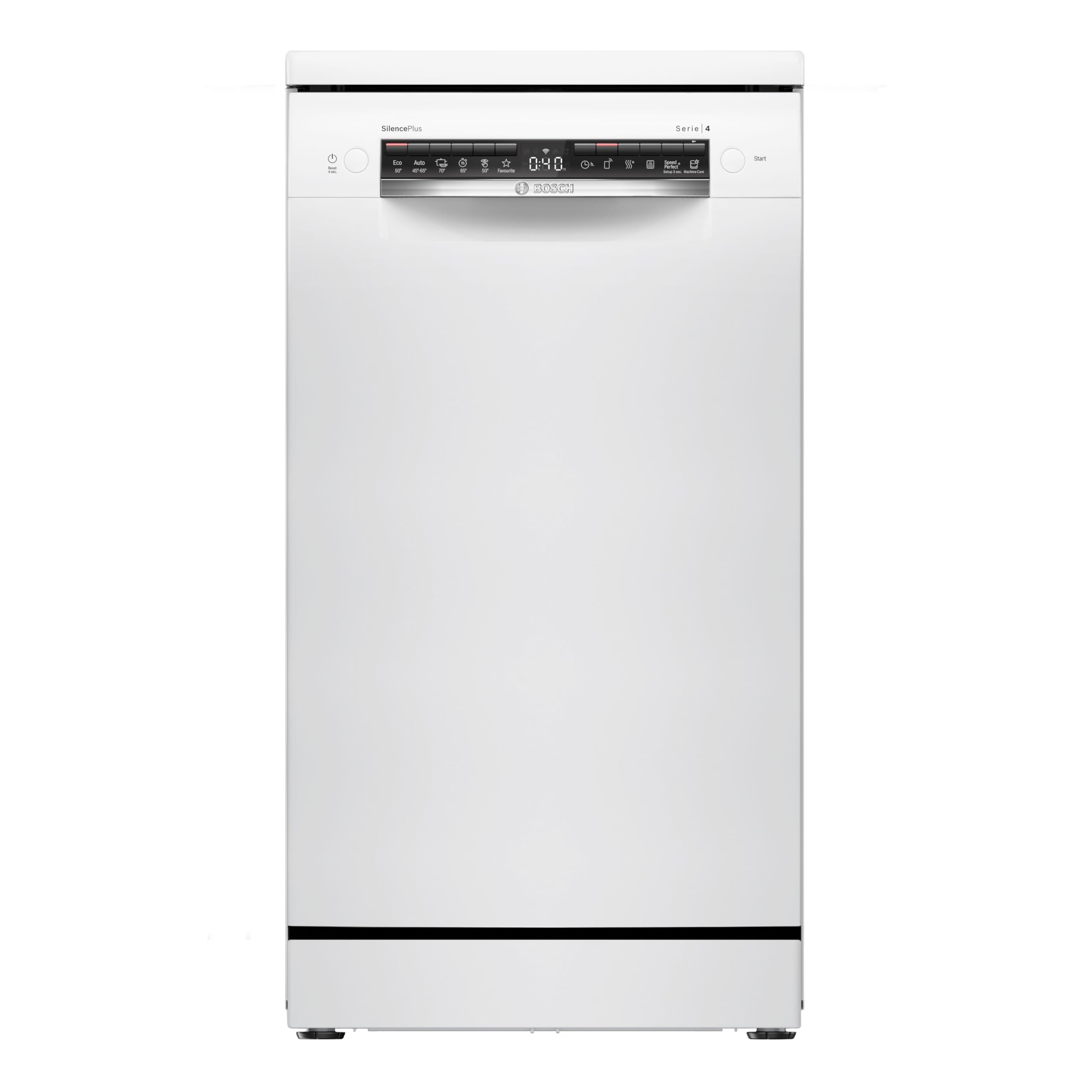 Bosch, Lavavajillas, Serie 4, 45 cm, 10 servicios, blanco, SPS4HMW13E | Una vajilla seca y lista para usar cuando la necesites, con un lavavajillas compacto y silencioso.
