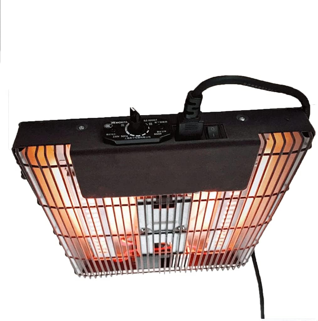 Black Wall Mounted Heater Iron Mesh Kotatsu Heater Halogen