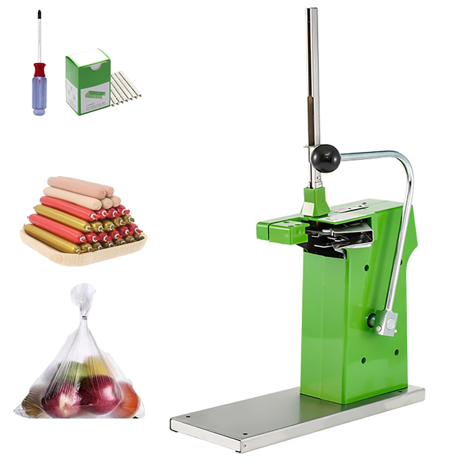 AYCDL Adjustable Manual Bag Clipping Machine for Supermarkets & Bakeries - Efficient U-Buckle Bundling Tool for Fast Packaging & Organization