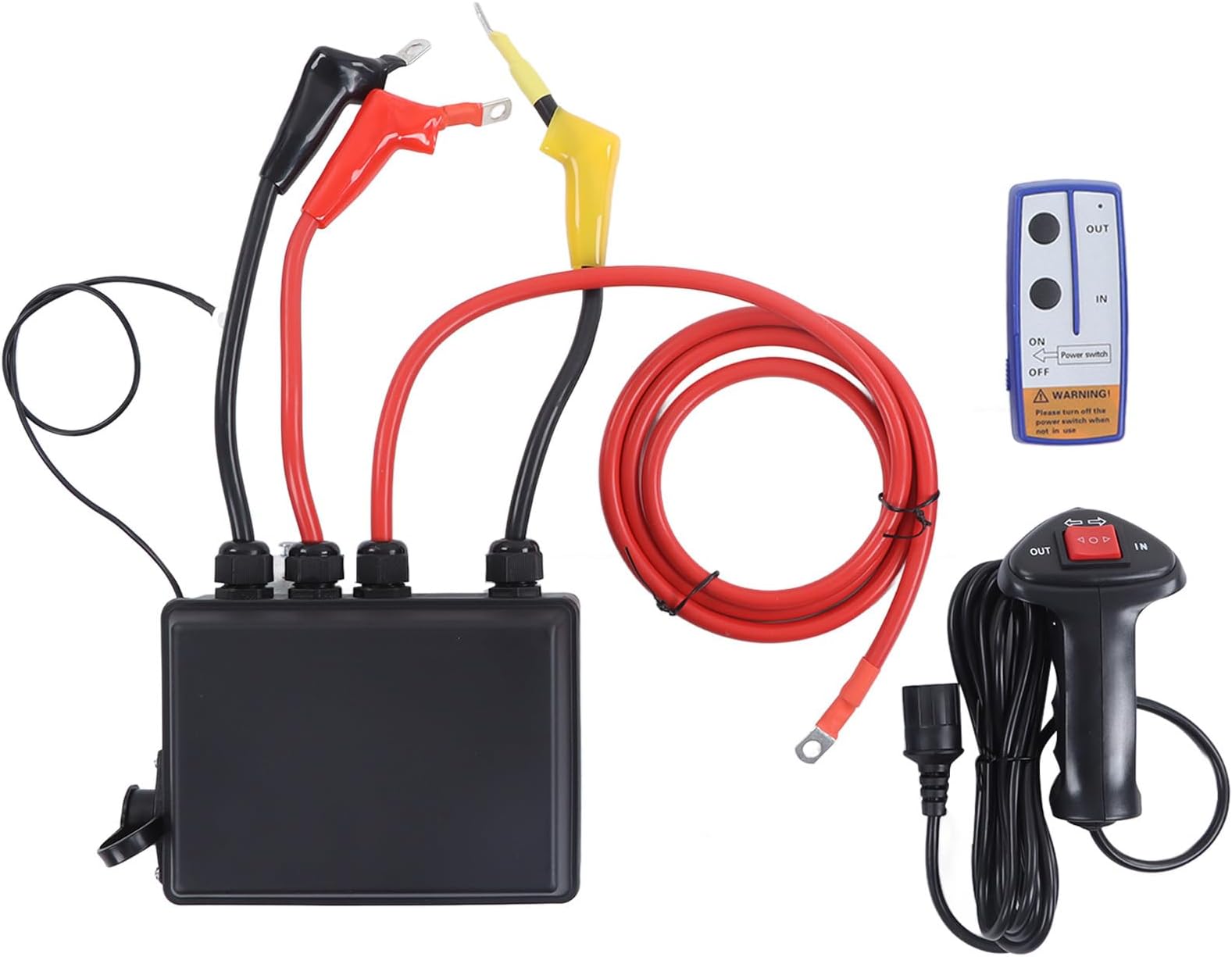 Keenso ATV Winch Remote Control Kit, Trailer 12V 3 Pin Electric Winch Remote Control Kit Universal for SUV ATV Trailer 8000 to 20000LB Winches
