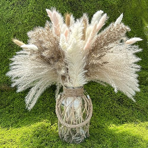 Dried Pampas Grass Decor 107 pcs Boho Home Decor miniatura 1