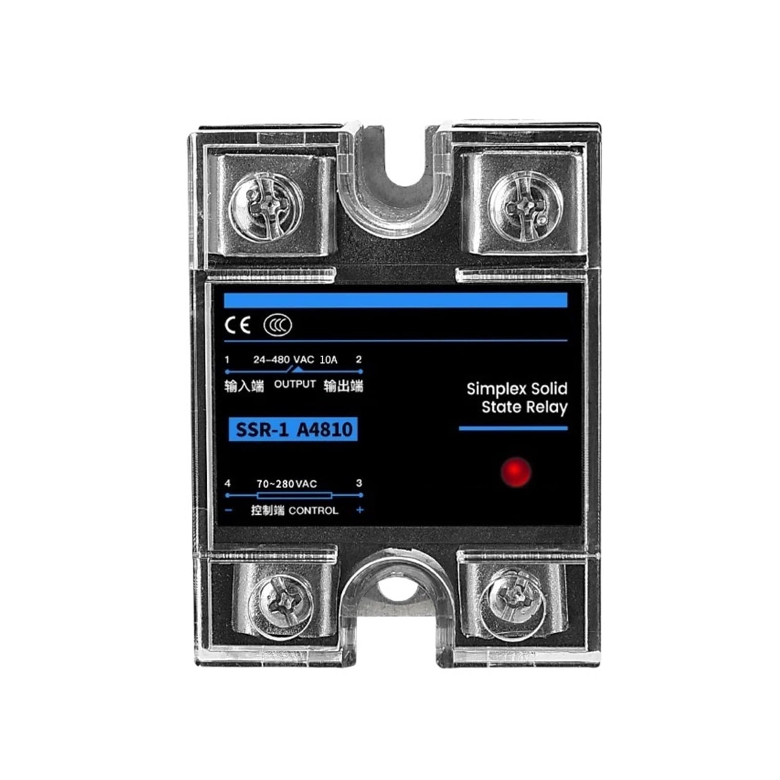 SSR-25DA SSR-40DA SSR-40AA Relè a stato solido monofase 10A 25A 40A 60A 80A 100A 120A Modulo DD DA AA for il controllo della temperatura(DC controlled AC,120A)