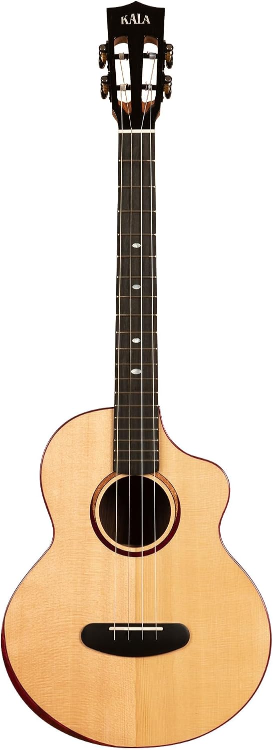 Kala Brand Music Co., 4-String Ukulele, Right, Spruce, Baritone (KA-CT-SSRW-BG-C_W/Bag)