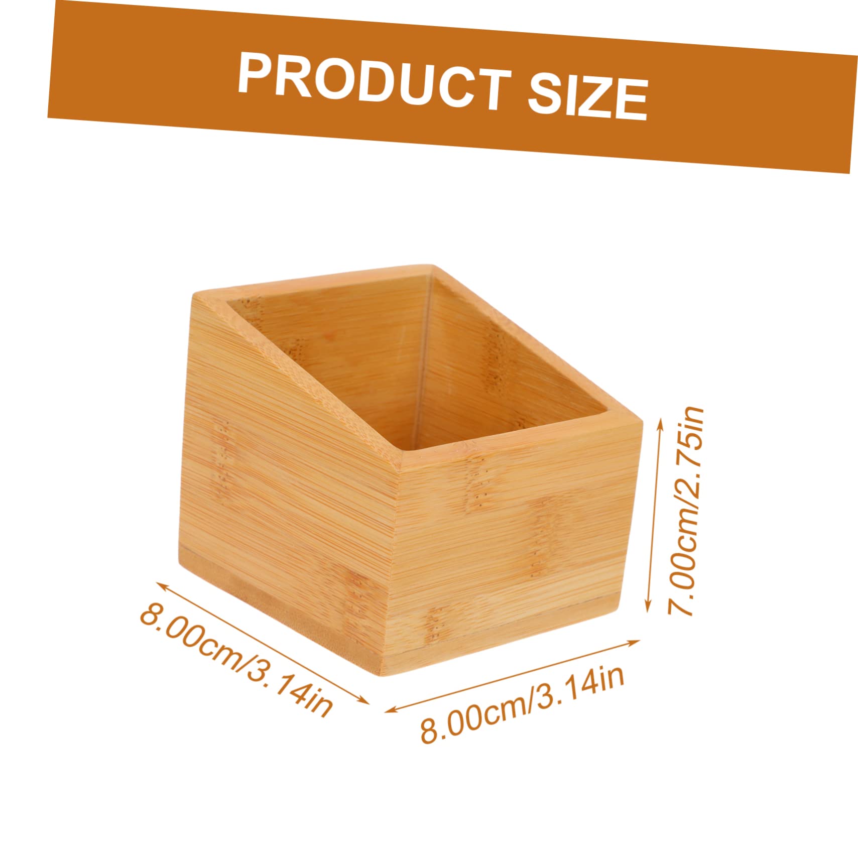Hemobllo 1Pc Delicate Wooden Tea Bag Organizer Multipurpose Storage Box Smooth Edges for Safe Use for Home and Office Decor