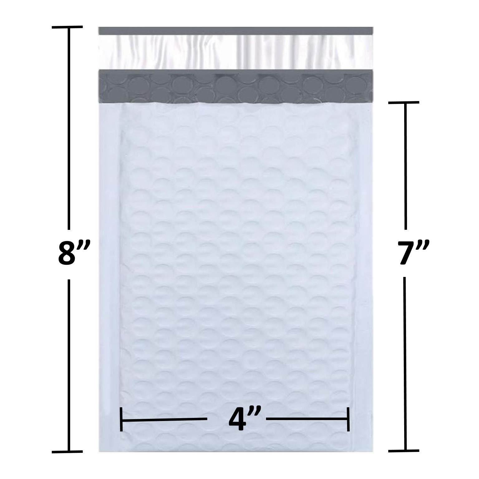 Sales4Less #000 Poly Bubble Mailers 10 x 20 cm wysyłka wyściełane koperty samoprzylepne wodoodporne wyściełane poczta 50 sztuk