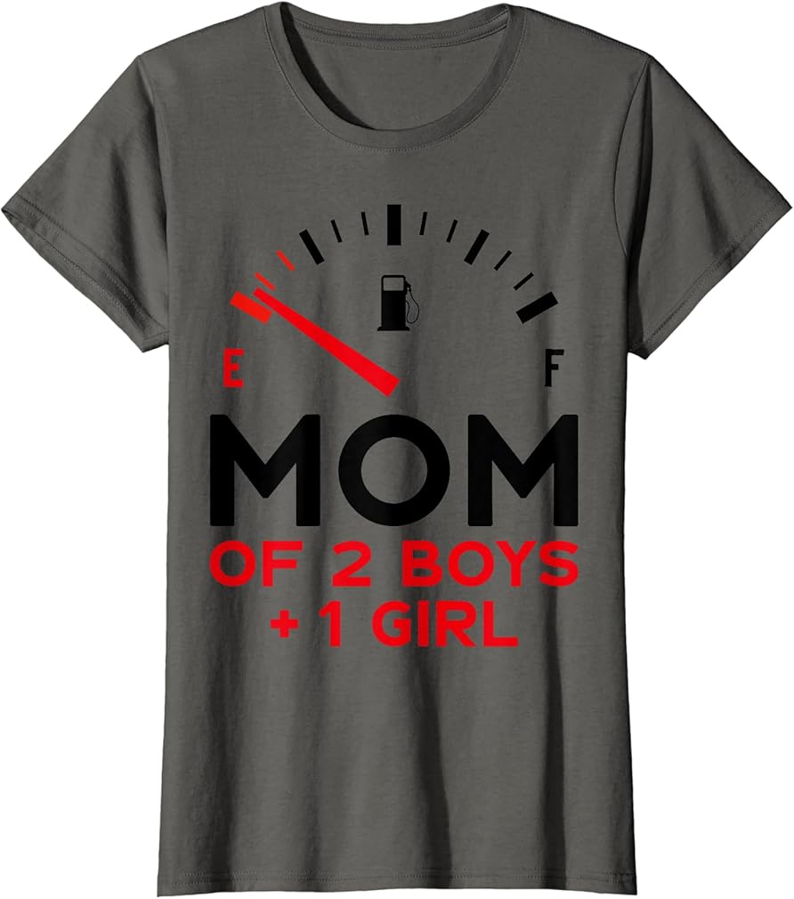 Mom of 2 Boys and 1 Girl Mother's Day Mom T-Shirt