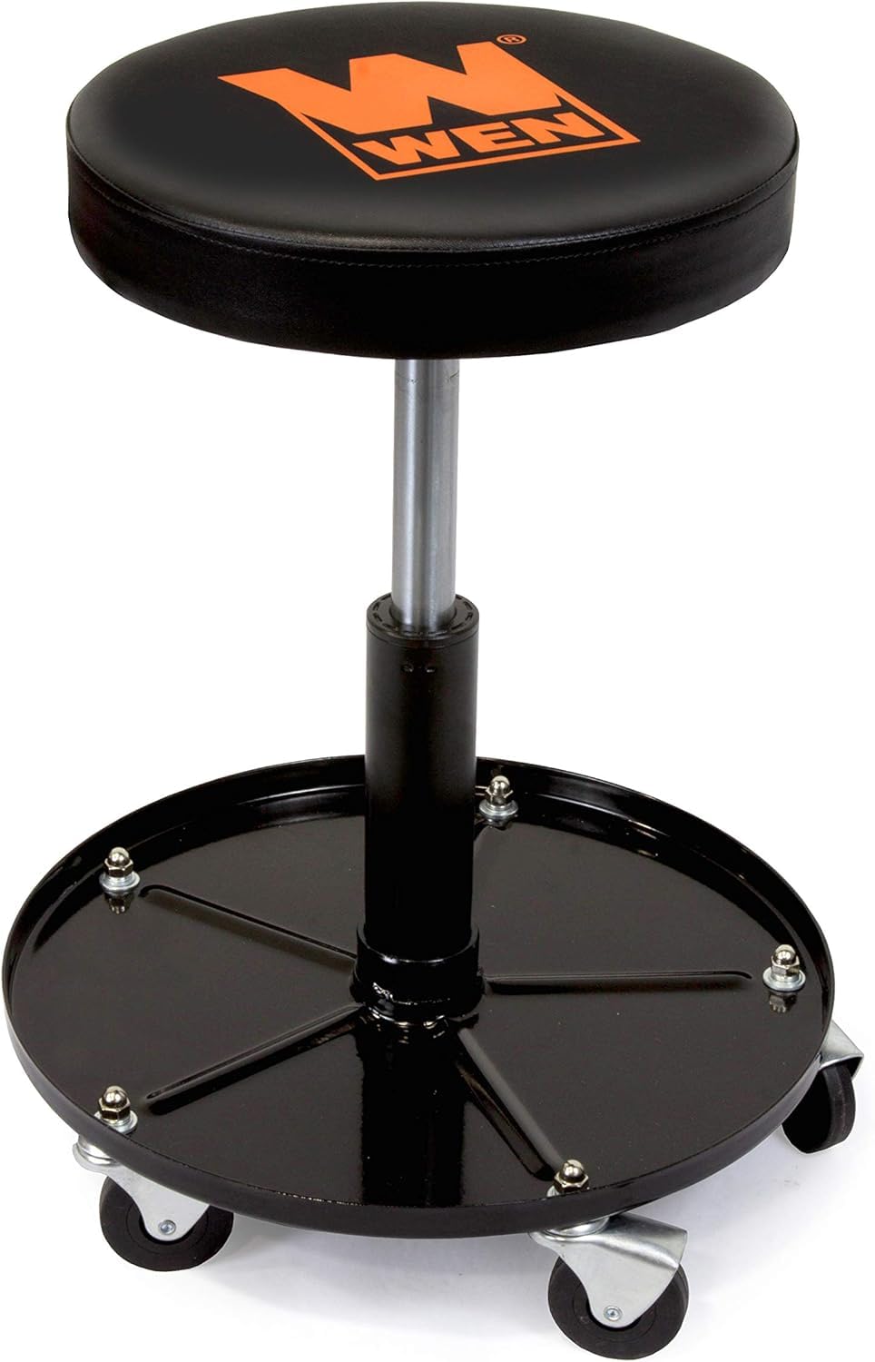 WEN 73012T 300-Pound Capacity Pneumatic Rolling Mechanic Stool