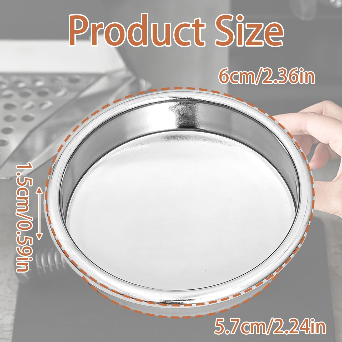 Blindfilter ø 58mm - RVS Reiniging Tool | Café du Jour