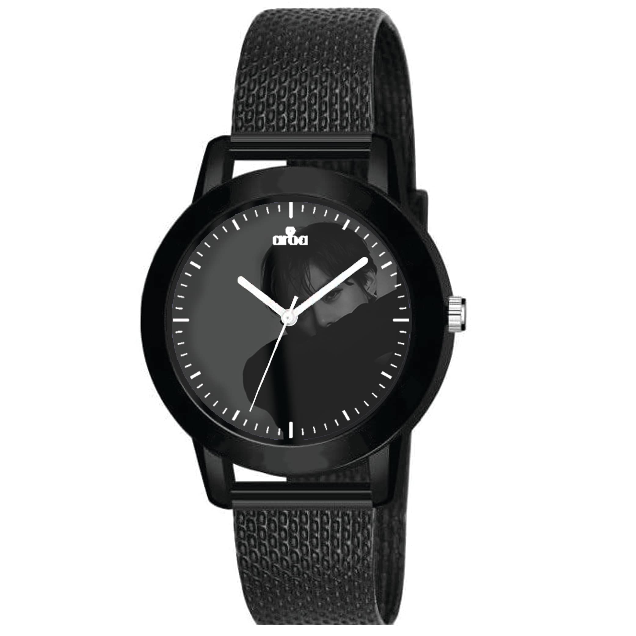 AROA Watch for Womens with BTS Kim Taehyung in Black Metal Type Rubber Analog Watch Black Dial for Women Stylish Watch for Girls (B0C2PY1R3T) Amazon Price History, Amazon Price Tracker