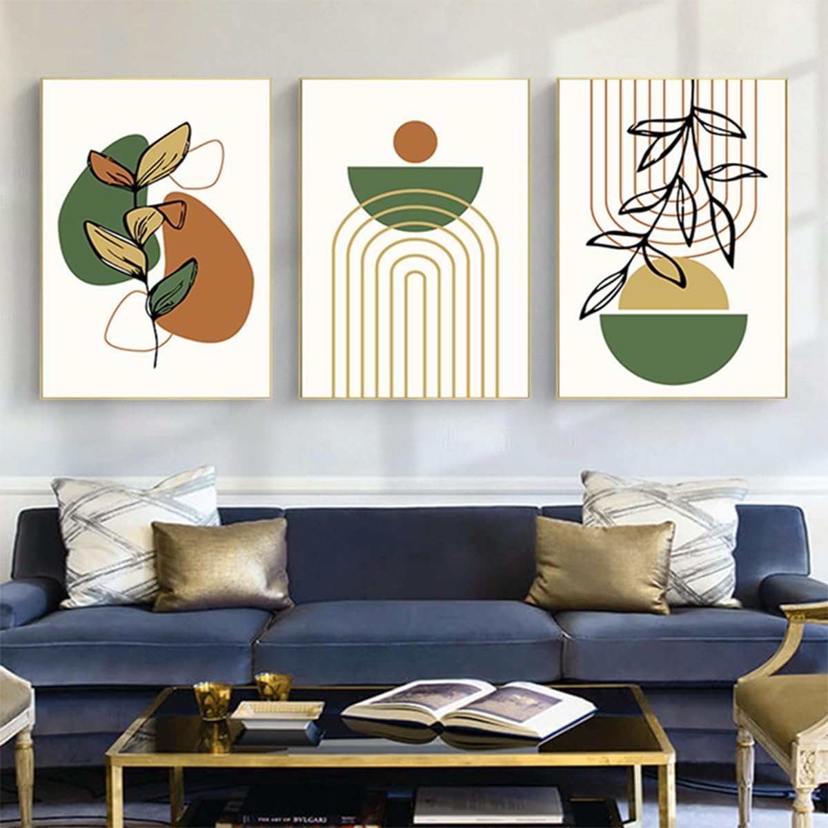 HMDKHI Modern Bohemian Abstract Poster Wall Decoration, Beautiful Botanical Pictures Poster Wall Art - Image 2