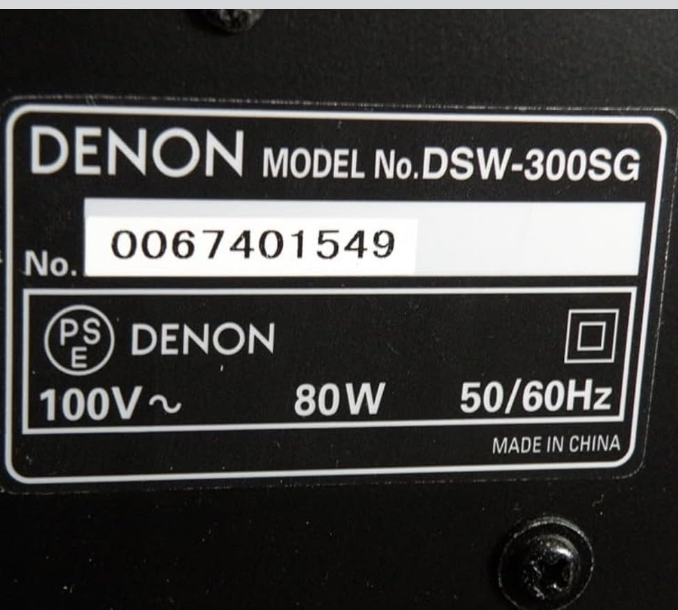 Amazon.co.jp: Denon サブウーファー ブラック DSW-300SG-K : 家電＆カメラ