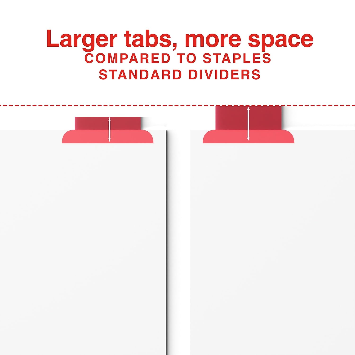 Staples 462754 Big Tab Insertable Paper Dividers 8-Tab Multicolor (13492/11123) - Image 3