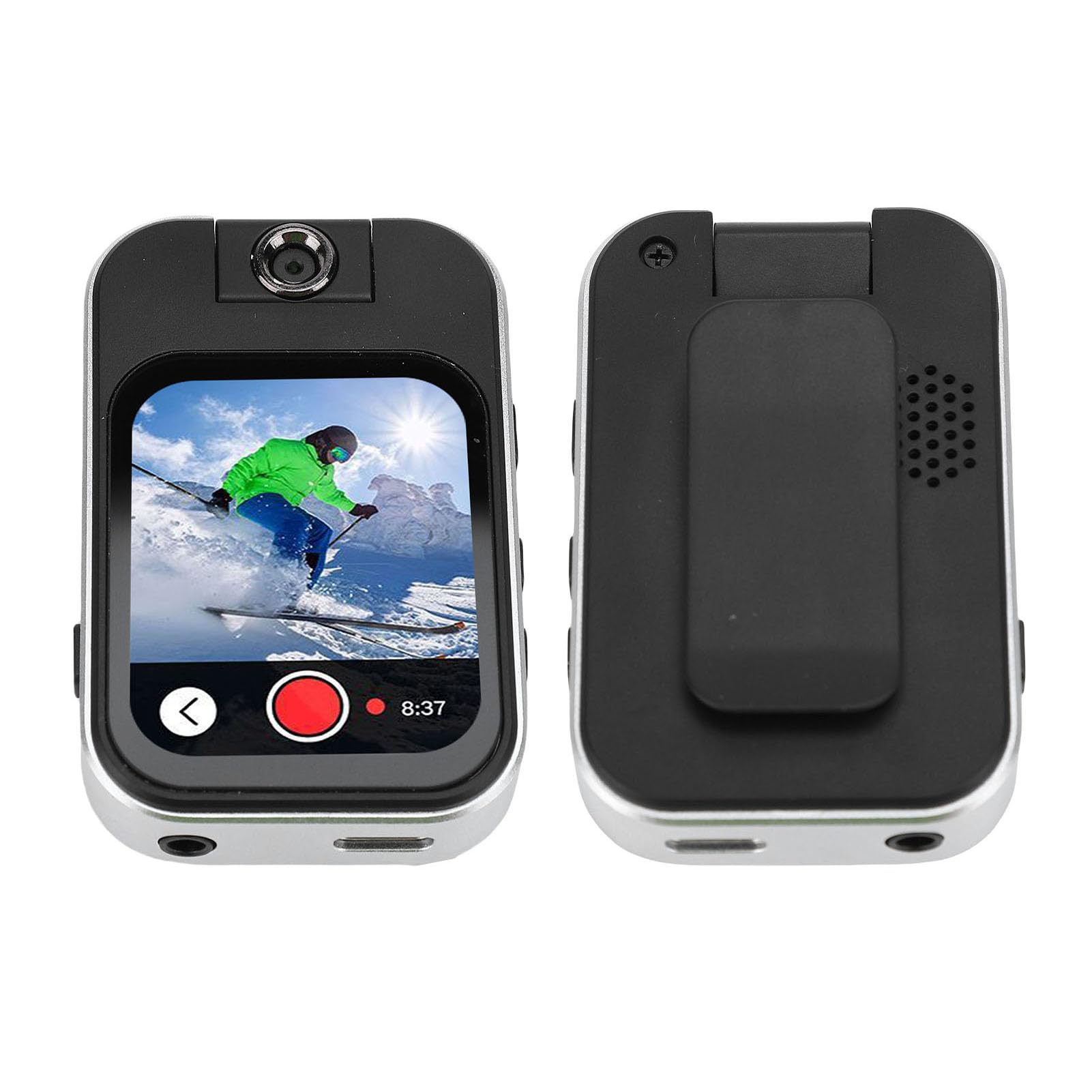 Yoidesu MP3 Player with Camera 180 Rotatable Lens MP4 Player with Bluetooth and WiFiSports Clip 2 02 Inch