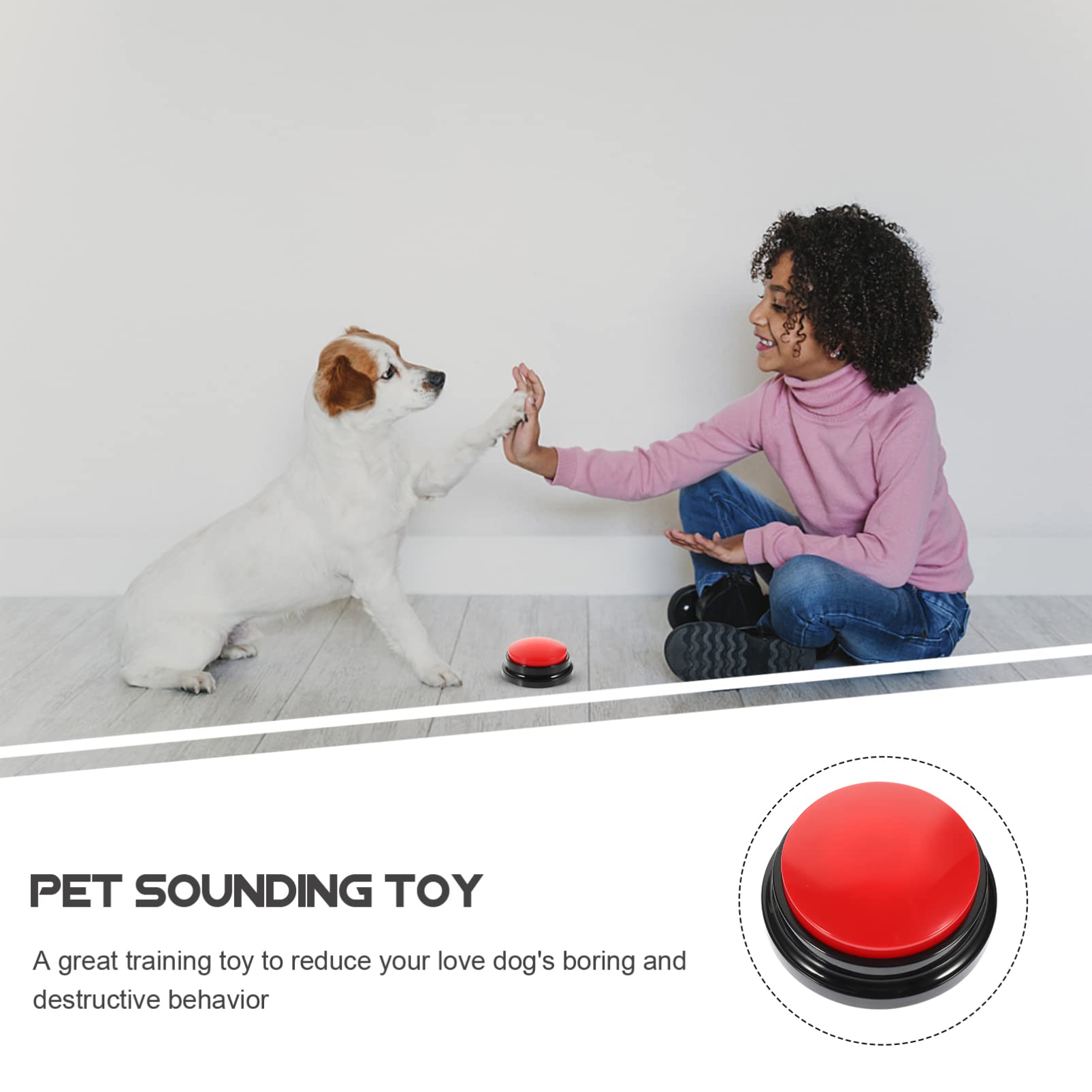 Pulsanti Registrabili Per Comunicazione Con Cane E Gatto - Giocattolo Educativo, Addestramento Animali Domestici, Con Suono - Foto 13