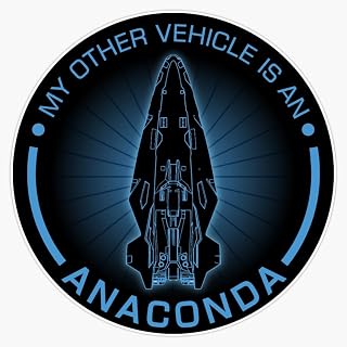 MAGNET Elite Dangerous: Other Vehicle Anaconda Magnetic Vinyl Sticker Decal Magnet 5"