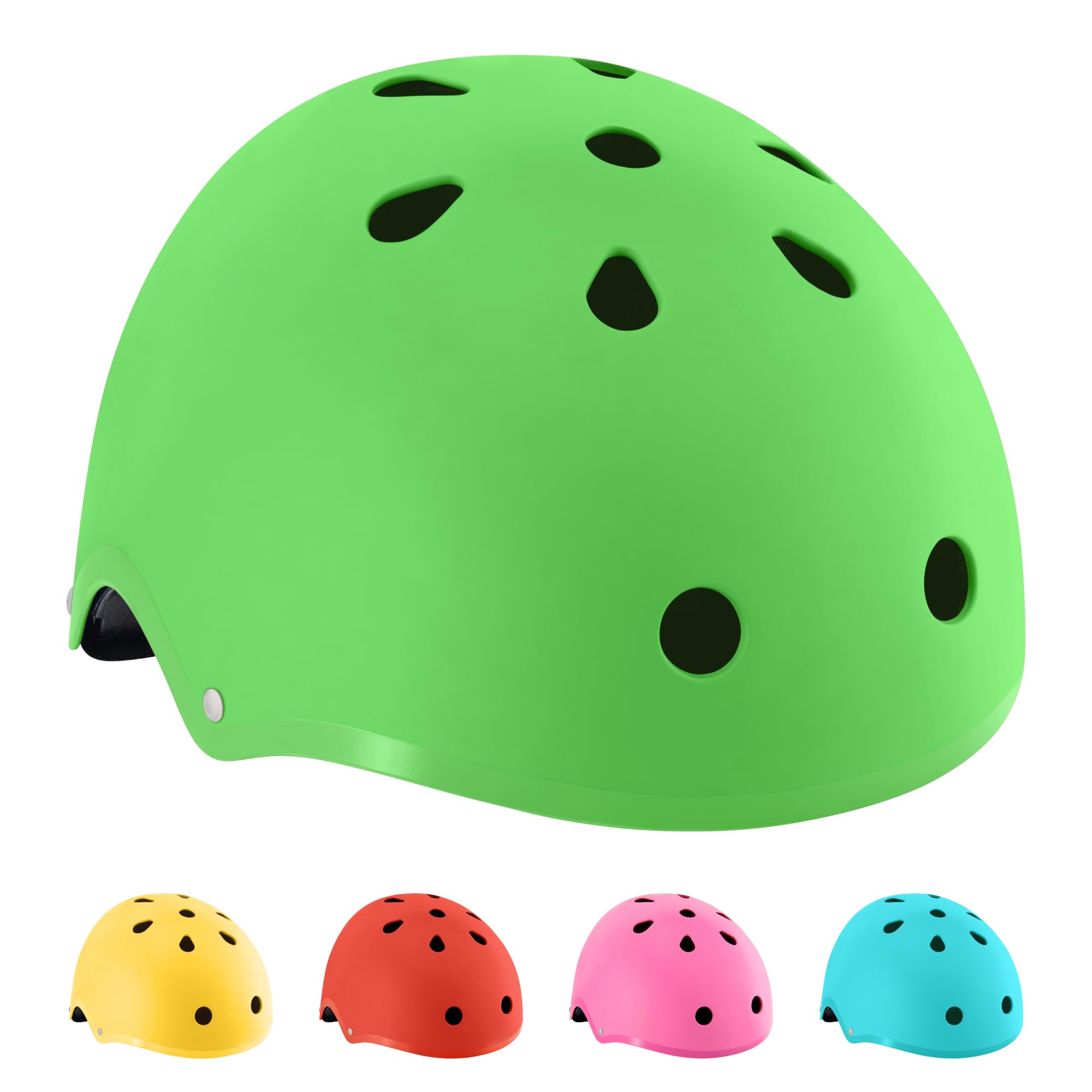 Hornit Kids Bike Helmet | Kids Helmet | Child Bike Helmet | Bike, Skateboard, Skating & Scooter Helmet | BMX Helmet Kids | Toddler Bike Helmet | Multi-sport Helmet | (Small, Iguana Green)