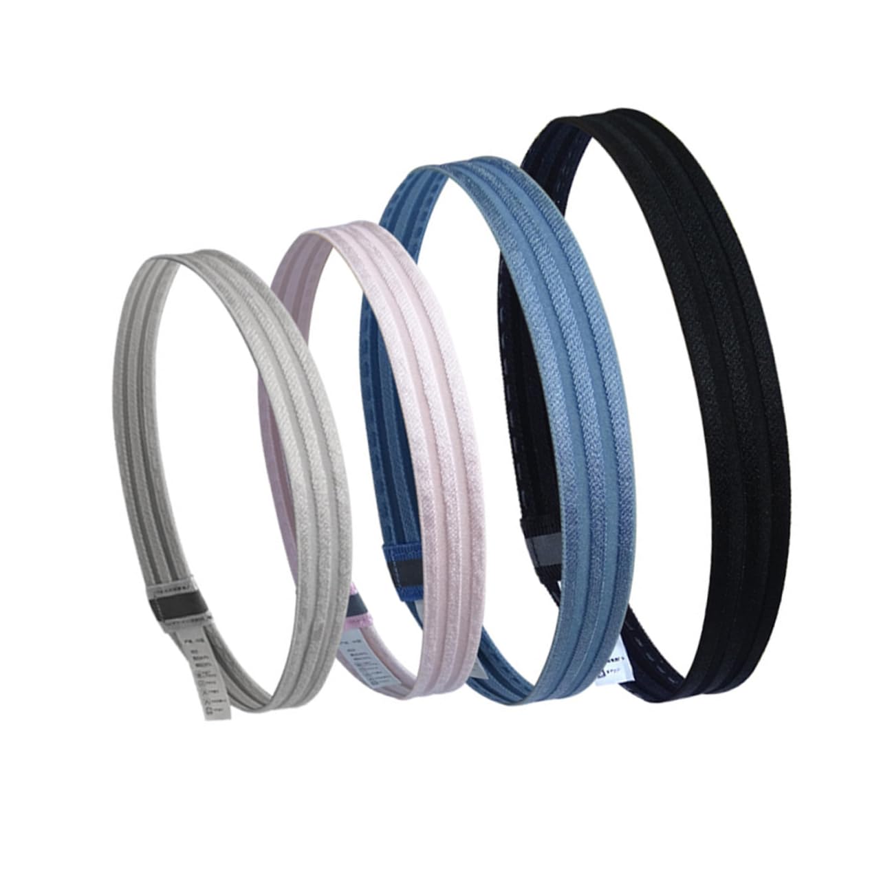 INOOMP 9 Piezas Diadema Antideslizante Diademas atléticas Diademas Deportivas Anchas Diadema para Correr Cinta Pelo Deporte Banda para el Cabello Deportiva Reflectante Deportes Venda