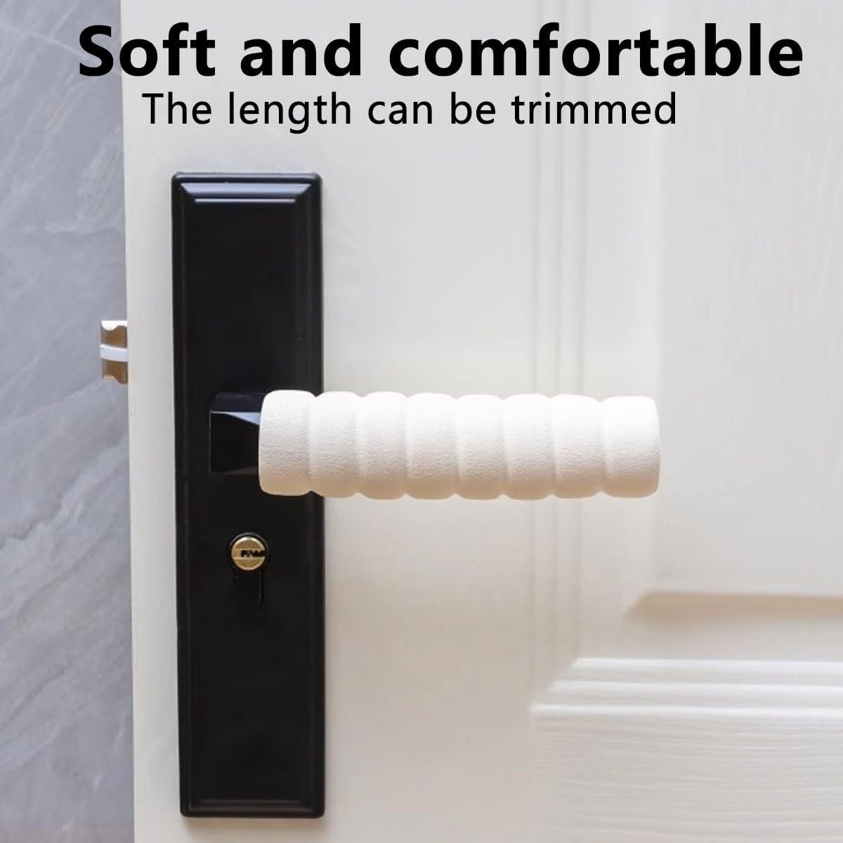 1pc, Anti-Slip Door Handle Protector, Thick Spiral, Door knob Cover