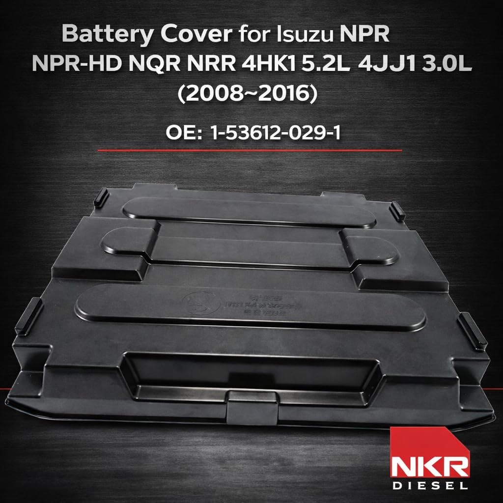 Battery Cover For Isuzu NRR NQR NPR-HD 4HK1 5.2L NPR 4JJ1 3.0L 08-16