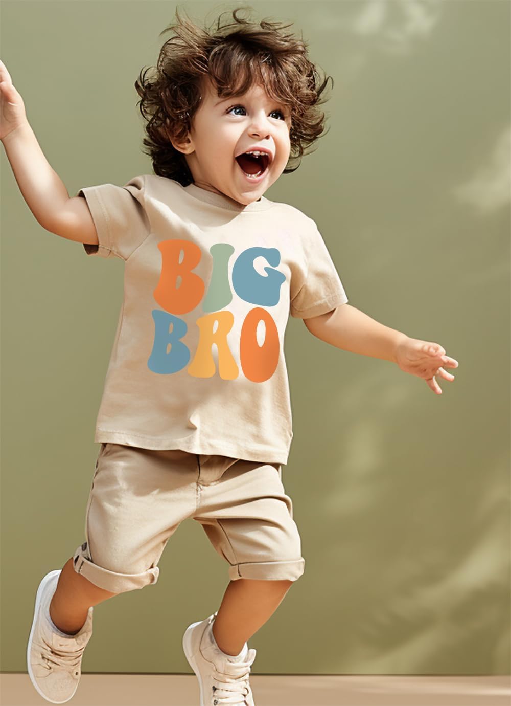 Big Brother Shirt for Toddler Baby Boy Big Bro Announcement T-Shirt Graphic Tee Short Sleeve Shirt - Image 3