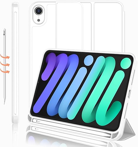 Miniatura 38 de iMieet Funda para iPad mini 7 2024 (A17 Pro), Funda para iPad mini 6 (8.3 pulgadas, modelo 2021), Funda para iPad mini 7ª/6ª generación con soporte