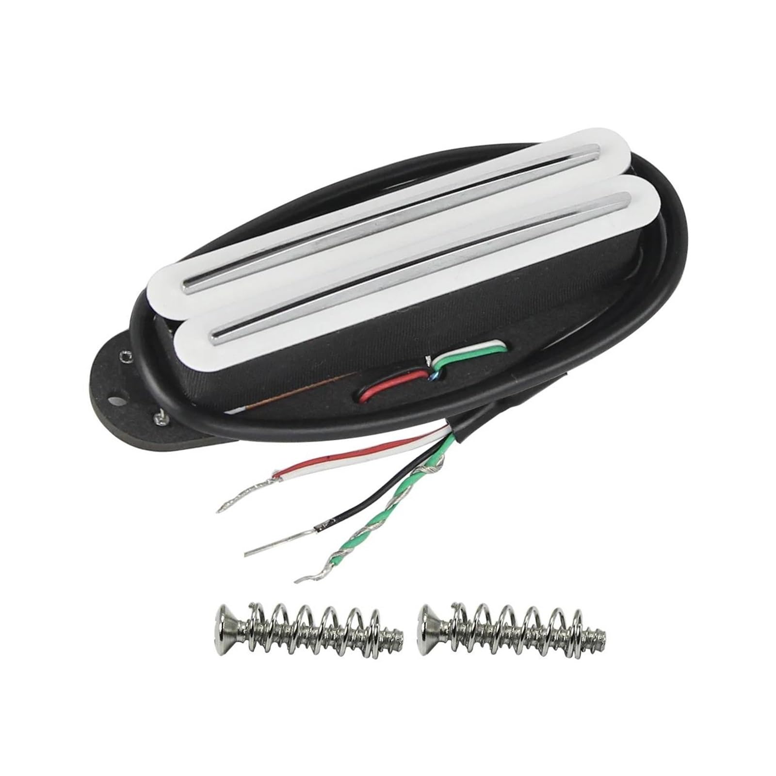Weißer Retro Alnico 5 Hot Dual Rail Coil Elektro Tonabnehmer 9K Gitarrenzubehör