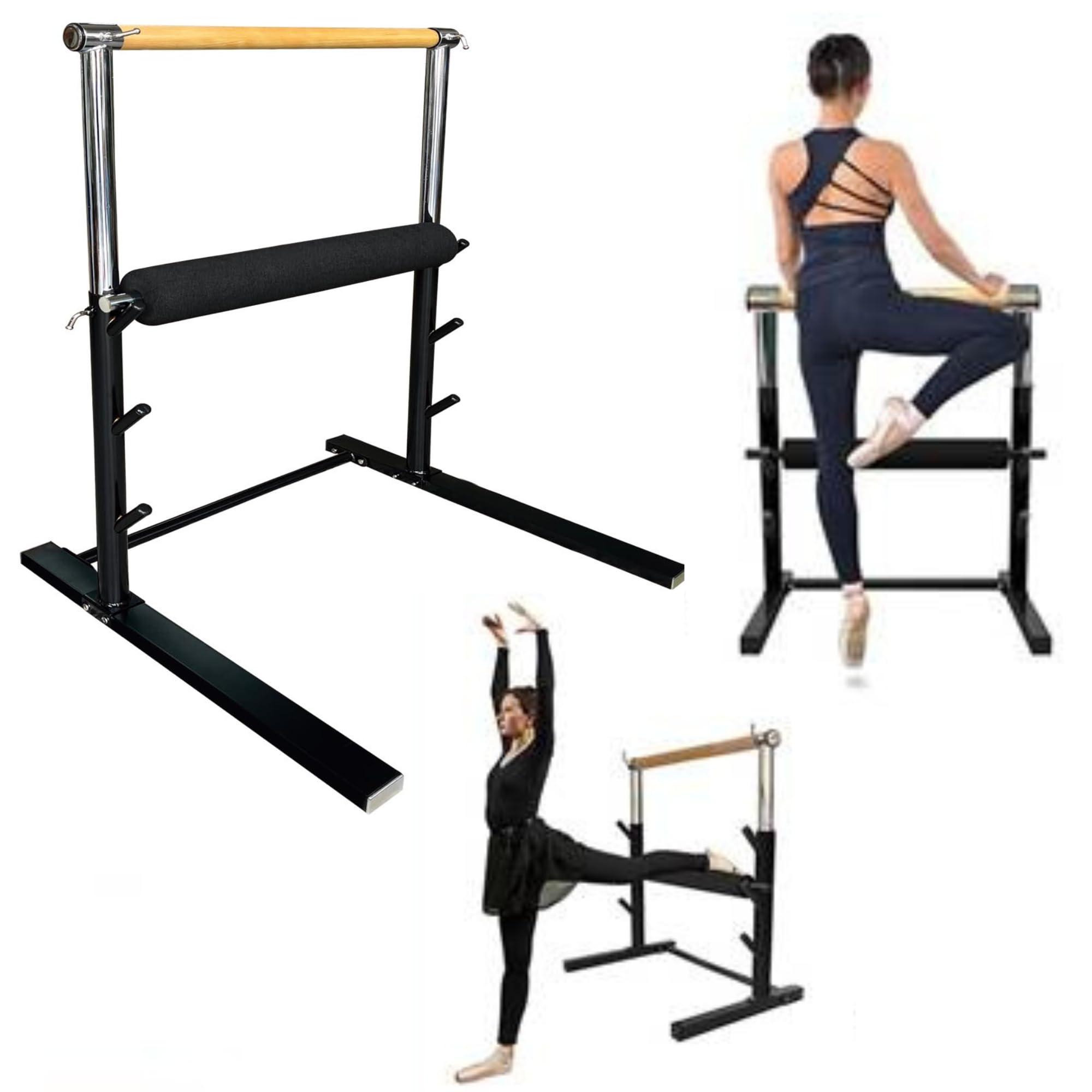 Artan BalanceMulti-Functional Ballet Barre and Bulgarian Split Squat Stand - Ideal for Barre Workouts and Lower Body Strength Training - Compact and Efficient Storage - Perfect for Home and Gym