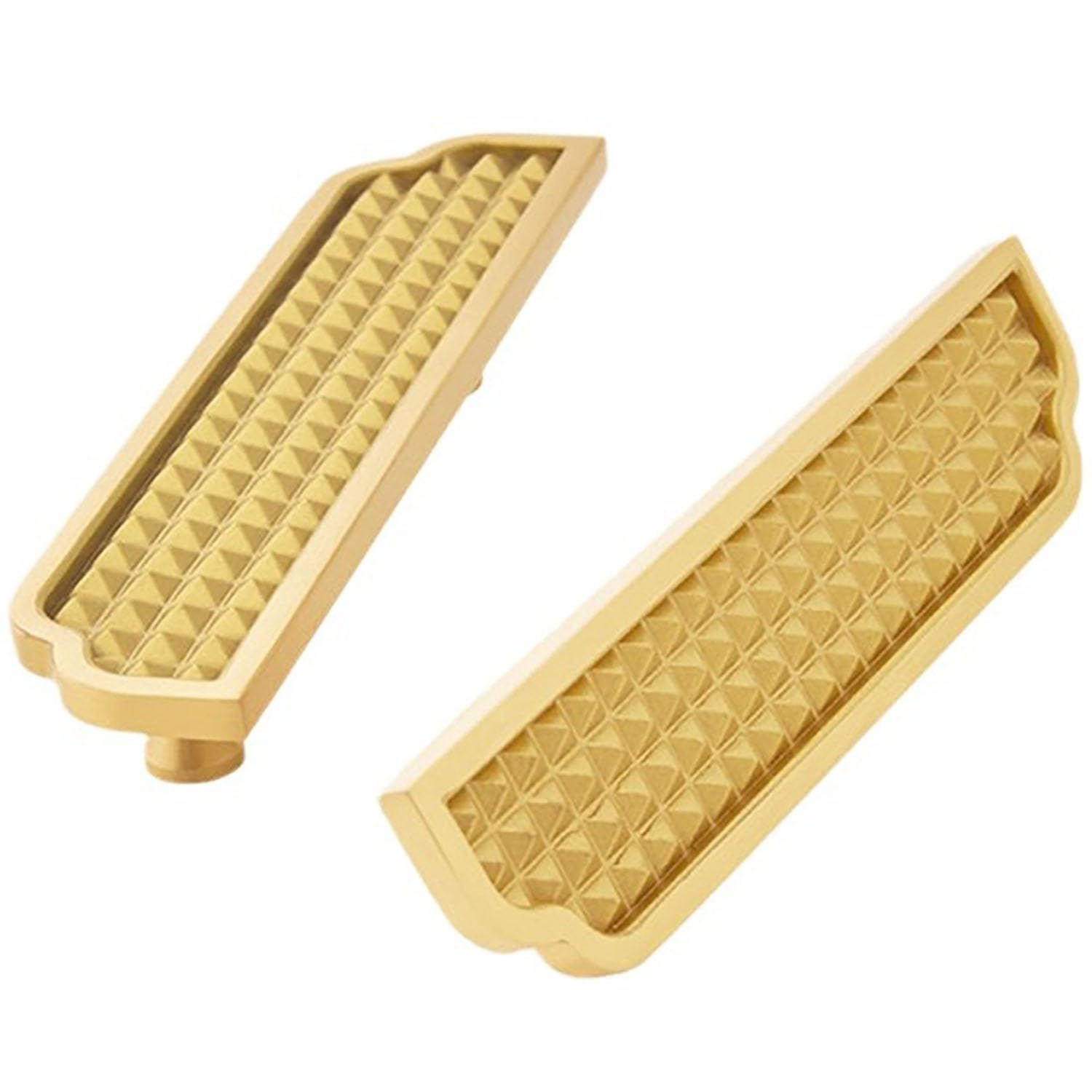 Poignées de porte en cuivre massif lot de 2 avec vis laiton pour meuble de cuisine
