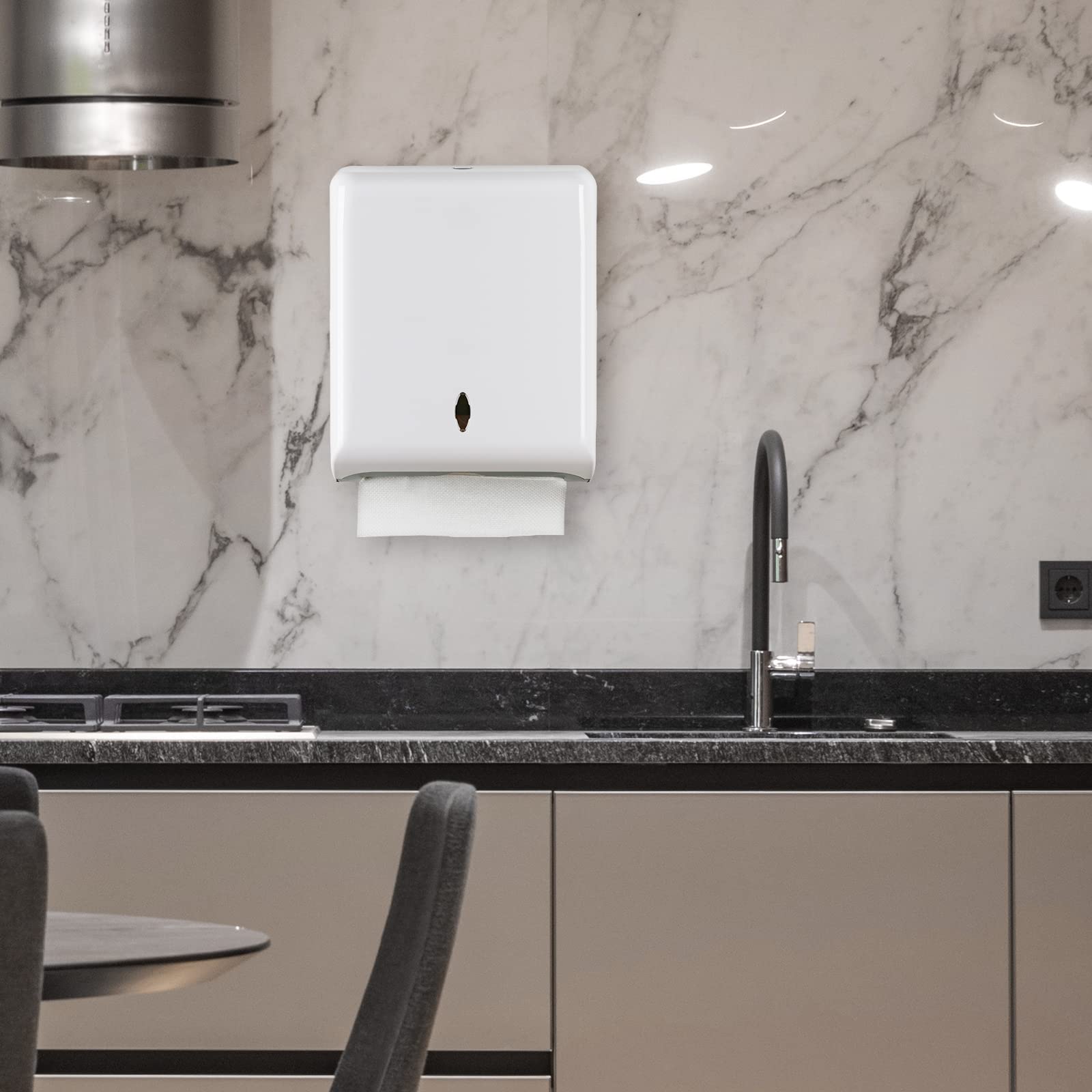 Dispenser di asciugamani di carta da parete, dispenser di asciugamani multipli per uso domestico e commerciale, porta asciugamani di carta touchless, per bagno, cucina e ufficio, capacità