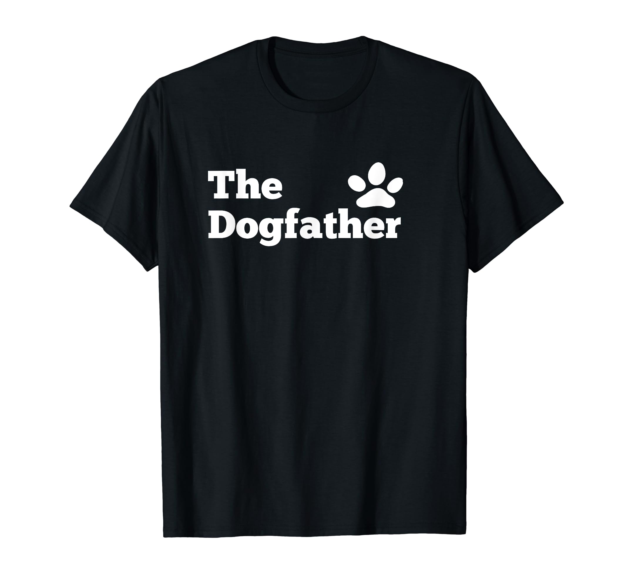 The Dogfather Best Dog Dad Paw - The Dogfather T-Shirt, Black