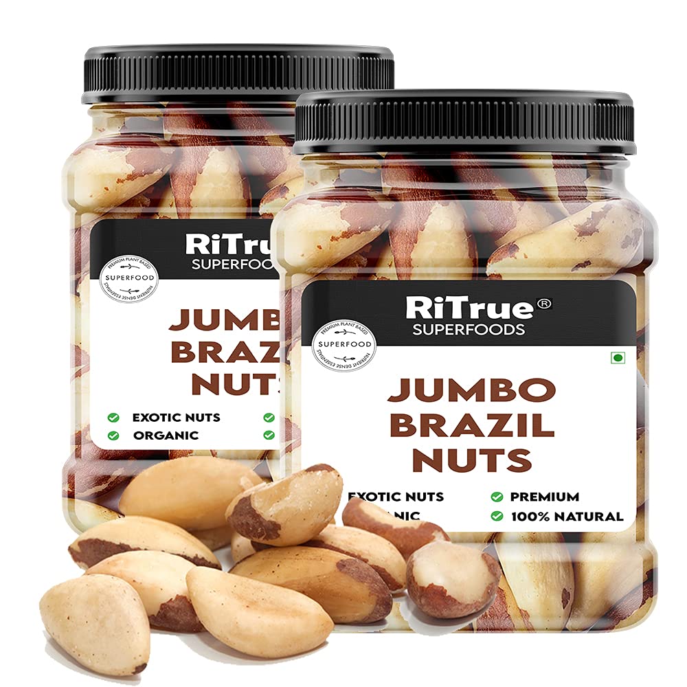 RiTrue - Brazil Nuts Organic - 500 Gm - Handpicked Brazilian Nuts | Non Gmo | Vegan | Unsalted | Raw | Selenium Rich (B08X4WDNTH) Amazon Price History, Amazon Price Tracker