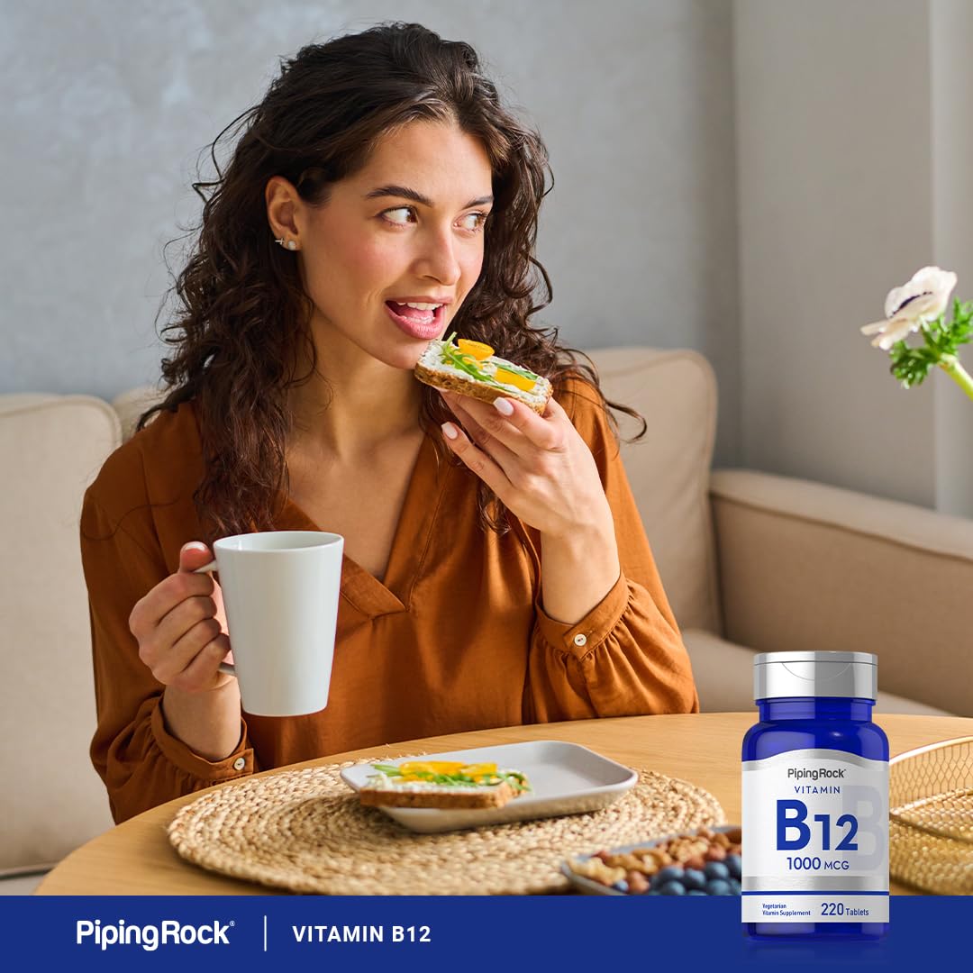 Piping Rock Vitamin B12 1000 mcg | 220 Tablets | as Cyanocobalamin — Amazon image 6