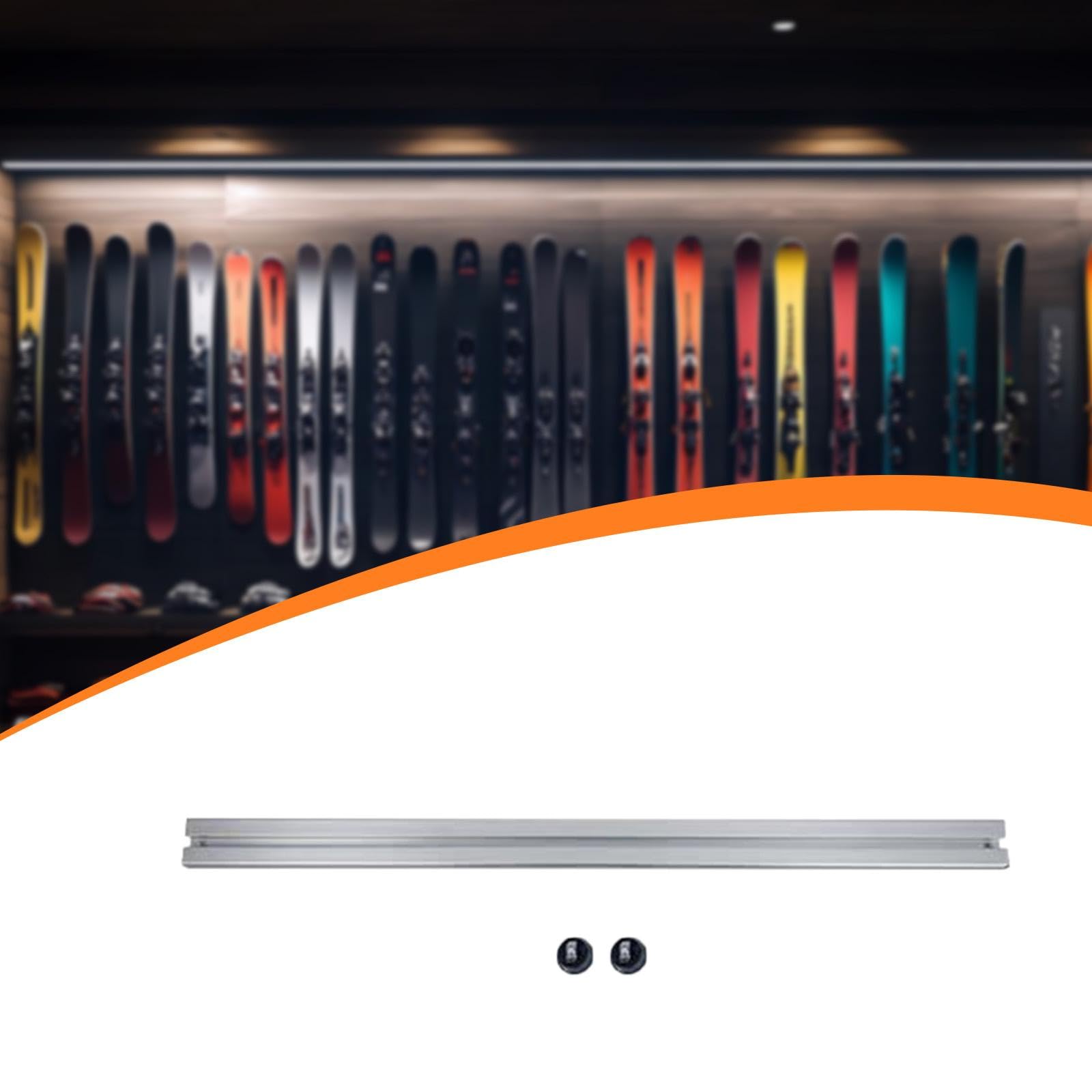 Skiwandhalterung Zur Aufbewahrung von Skiausrüstung, Einfache Montage, Platzsparende Wandhalterung für Snowboards