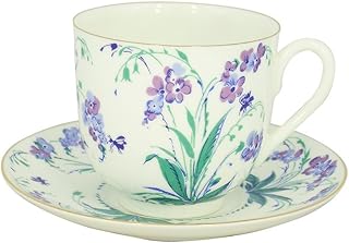 Lomonosov Porcelain Bone China Cup and Saucer Tiny Forget Me Not 6.1 fl.oz/180ml