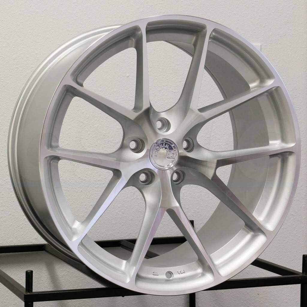 AodHan Dual Phase Forged AFF7: 19x9.5 Wheel, 5x112 Bolt pattern, 66.6mm Hub Bore, 35mm Offset - Gloss Silver Machined Face
