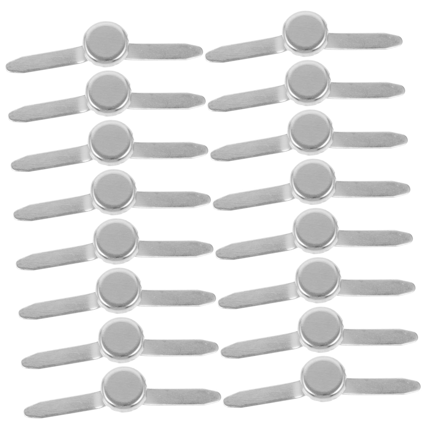 Operitacx DIY Brads 50pcs Metal Paper Brads Double Foot Spikes for Craft Projects