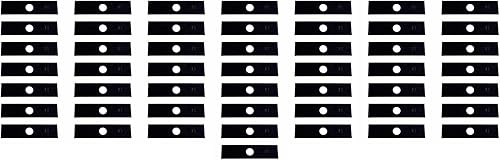 USA Mower Blades 50 cuchillas de bordeadora no afiladas tratadas térmicamente y pintadas 8 x 2 x 0.120 pulgadas, agujero central de 1 pulgada para