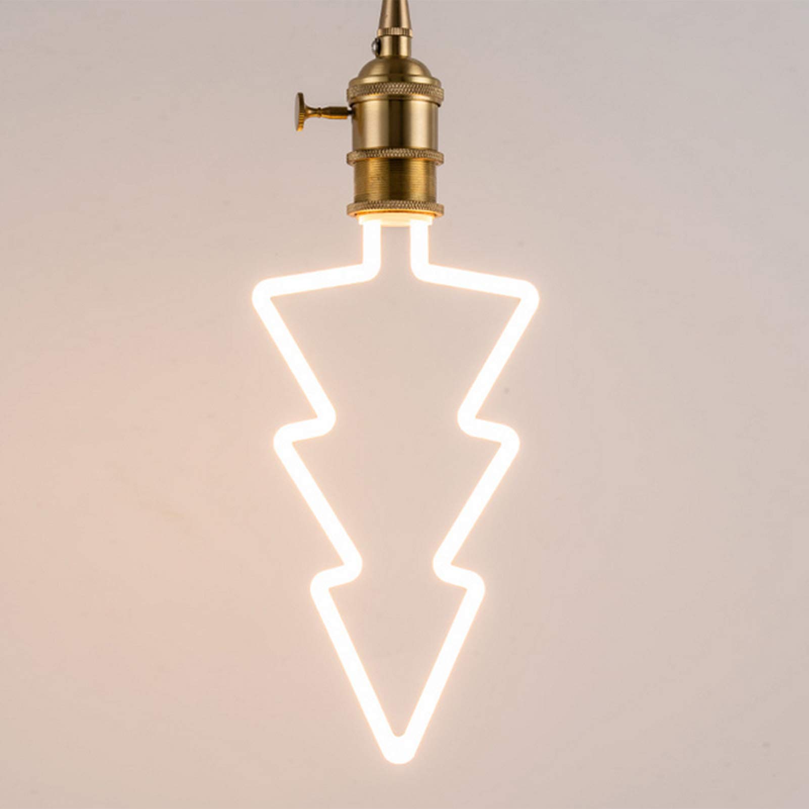 Ampoules LED conception irrégulière 7W Ampoule décorative à filament LED Ampoules Edison blanc chaud non dimmables 360 degrés ; Angle faisceau E27, veilleuse en forme d'arbre Noël, paquet 2, blanc la