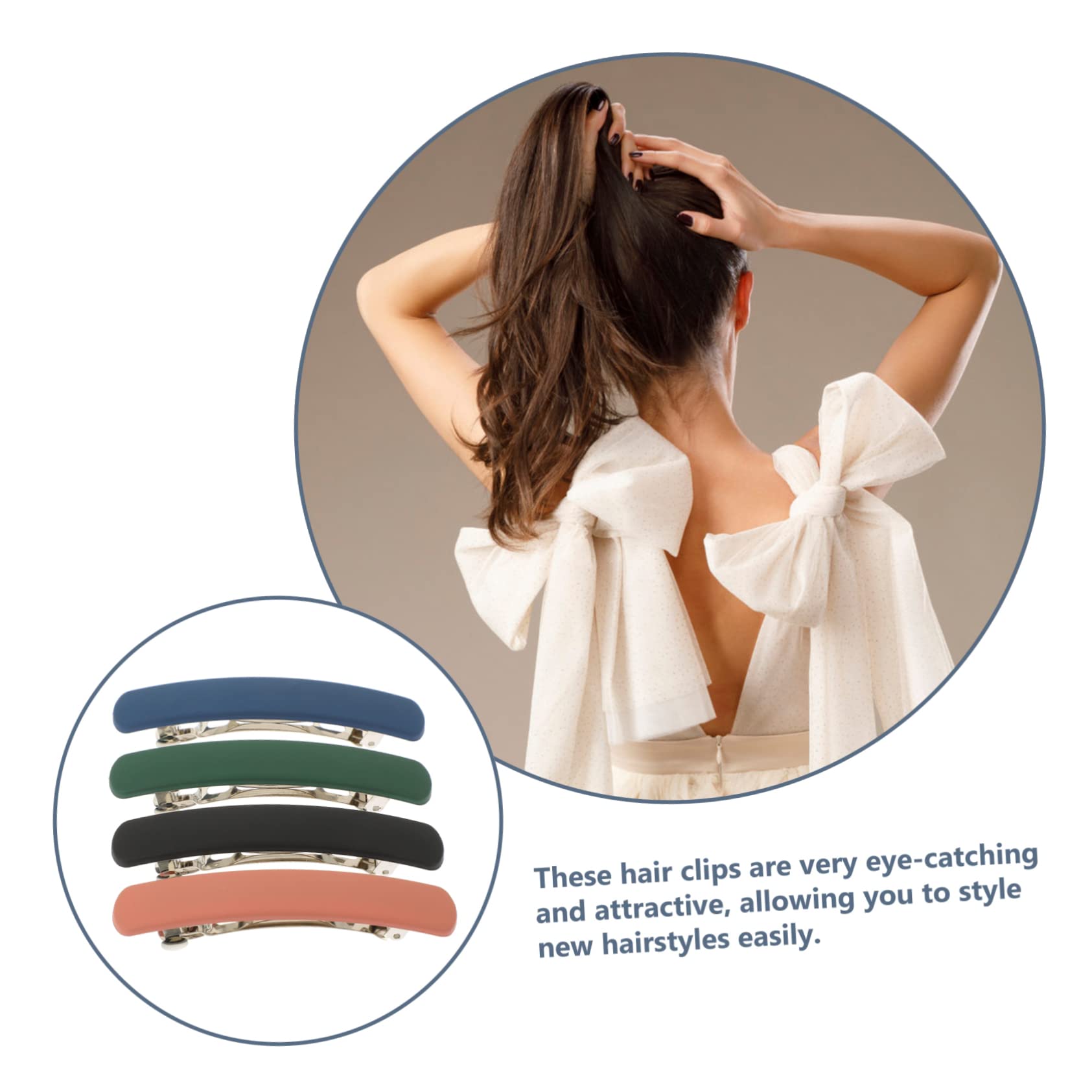 Baluue 20stücke Große Haarklammern Für Dickes Haar Und Rutschfeste Französische Haarspangen Für Frauen Und Teenager Komfortabel Und Elegant