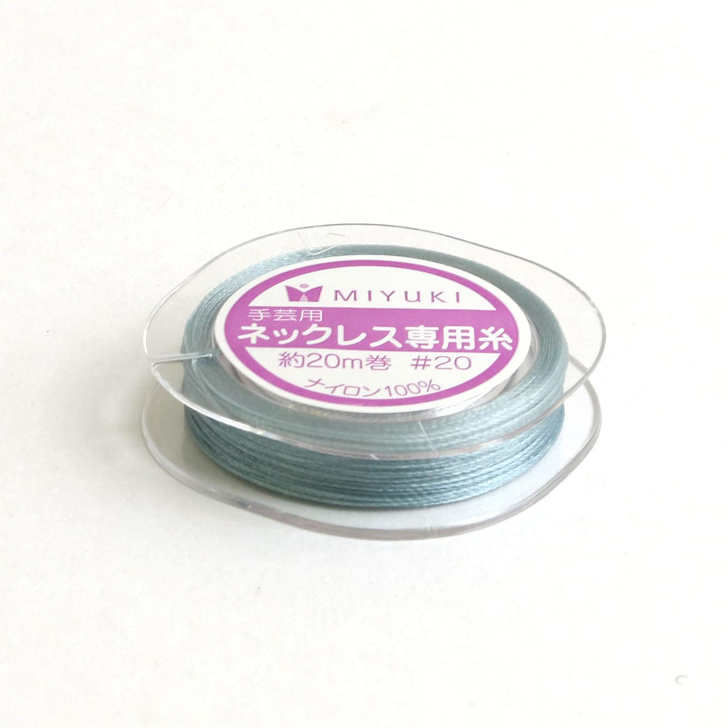 Amazon | MIYUKI ネックレス専用糸 #20/20m巻 グレー K564/2