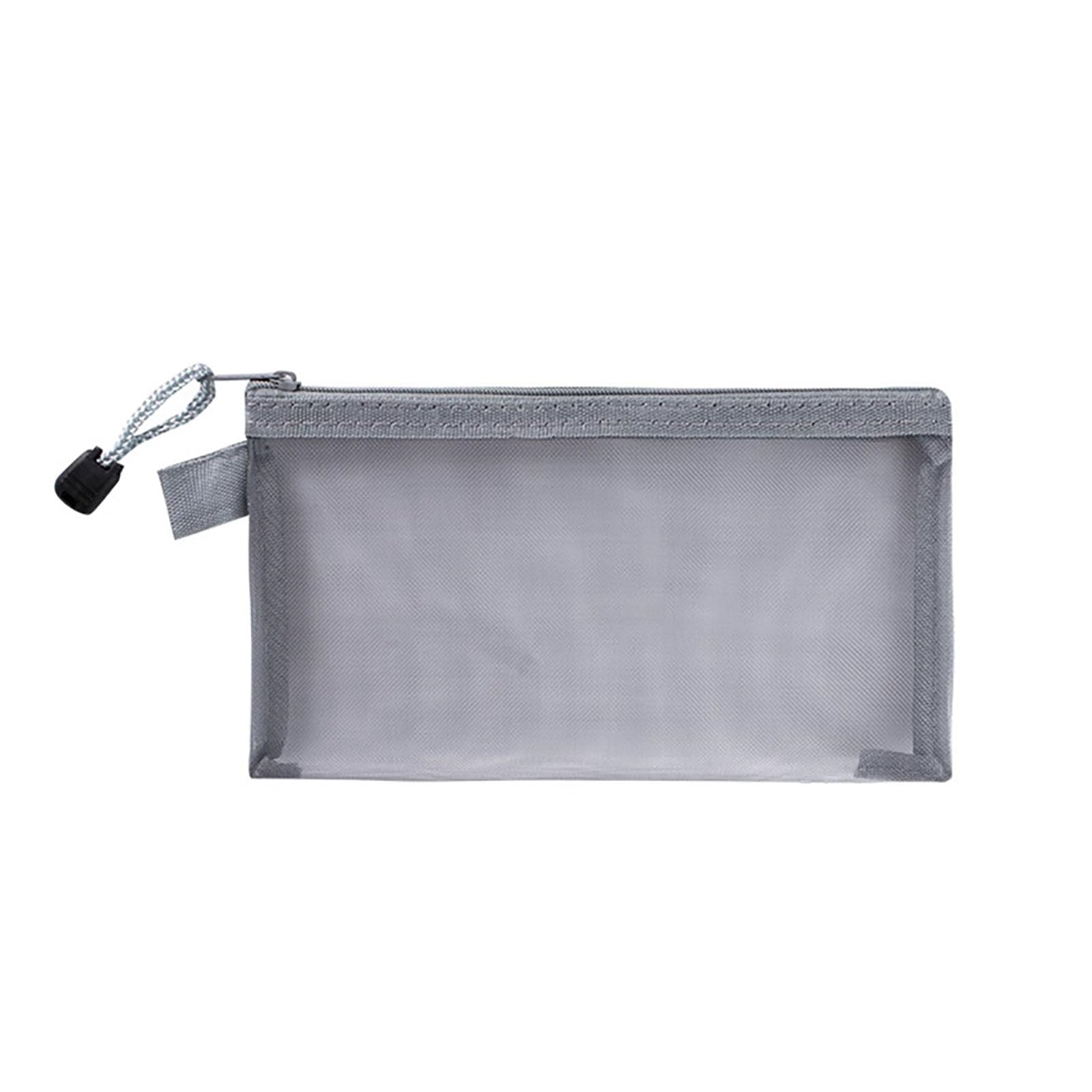 Mesh Bag, Pencil Case, Visible Tool Bag, Lightweight, Large Capacity, Durable Pencil Bag (Gray), gray, Common