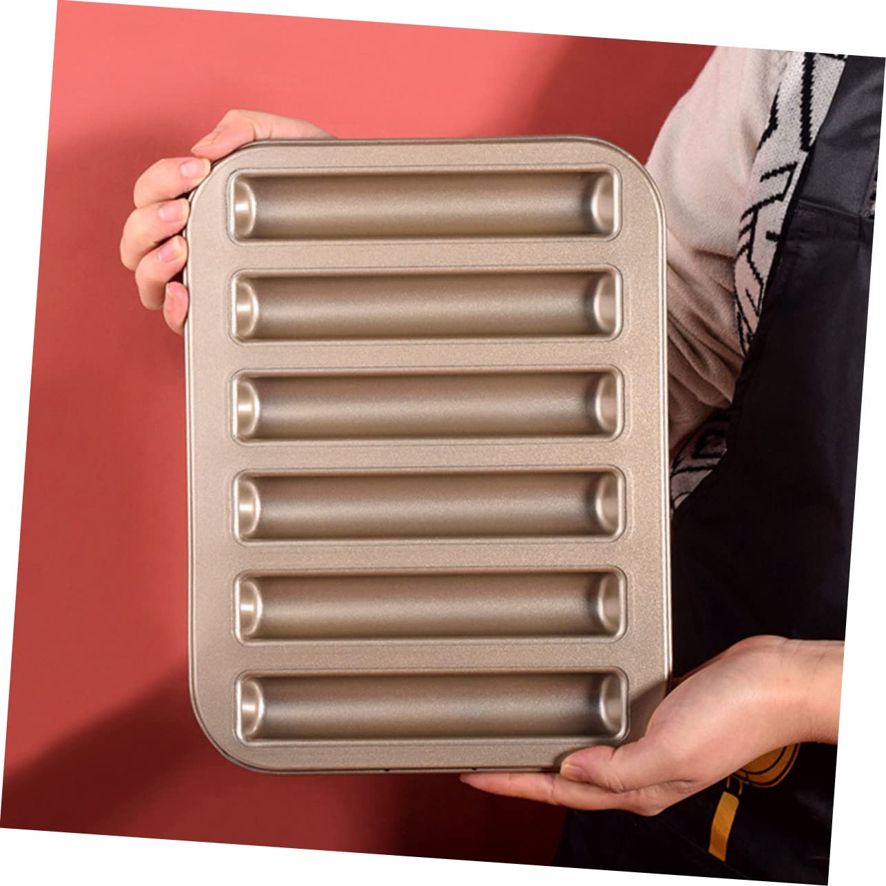 OKUMEYR 2Pcs Non Stick Finger Biscuit Mold DIY Baking Tool for Cakes Cookies Compact Design for Easy Storage Material for Baking Results