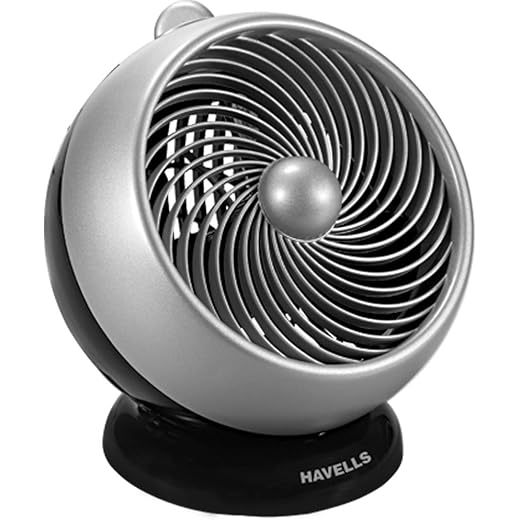 Havells I Cool 175mm Personal Fan (Black Silver)