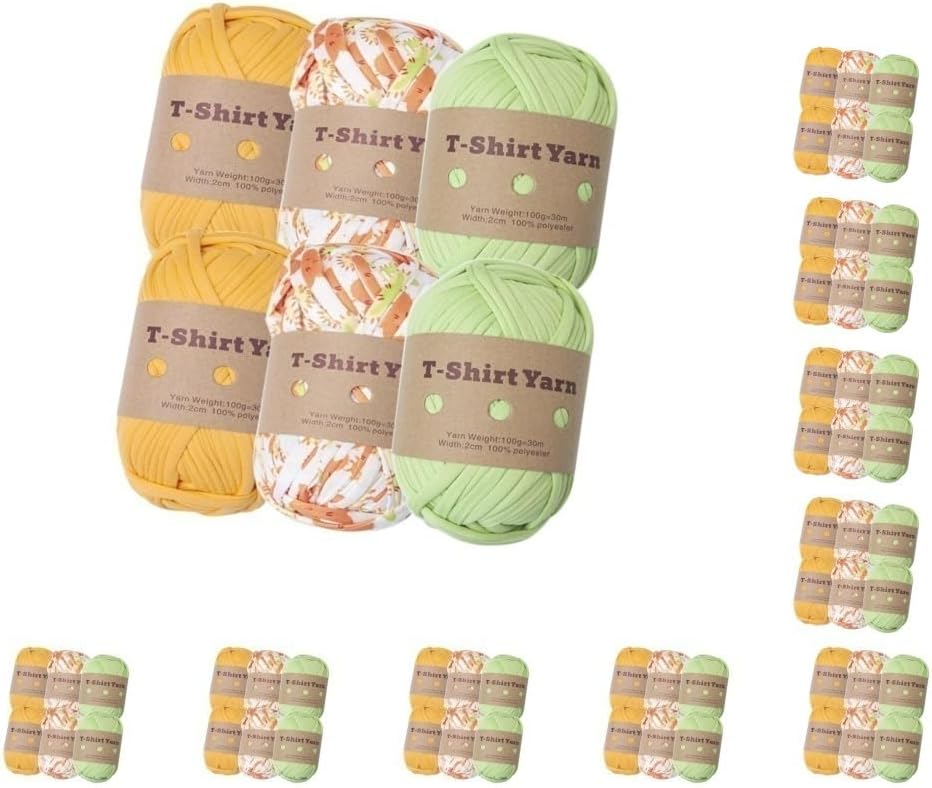 10セット6 本の厚い編み糸ソフトニットカーペット糸スローカーペット用 DIY セット B, セット8