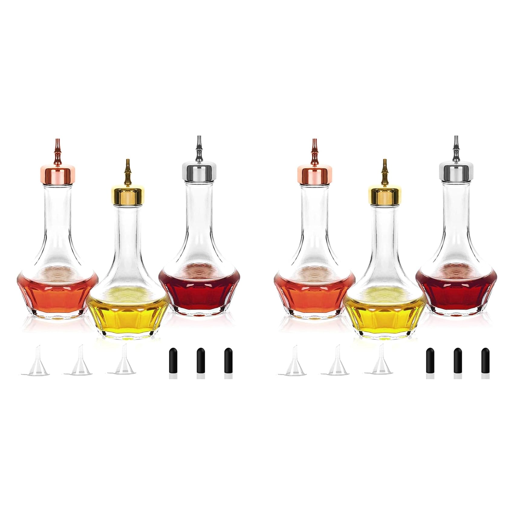 Hndhbfgrt Bitters Bottle Set of 6-1.7oz/50ml Dasher Bottles Top Professional Bar Tool for Making Craft Home Bar and Restaurant