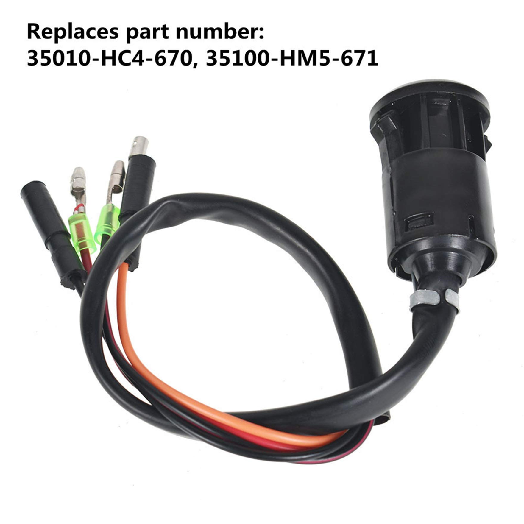 SIKUAI 4 Wire Ignition Key Switch Replacement #35100-HM5-671 For - Foto 8